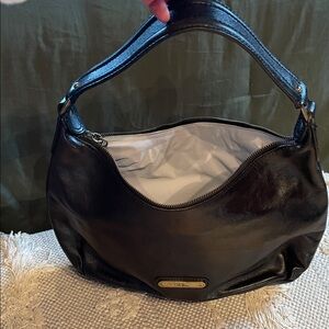 Cole Haan Black Leather Hobo Bag